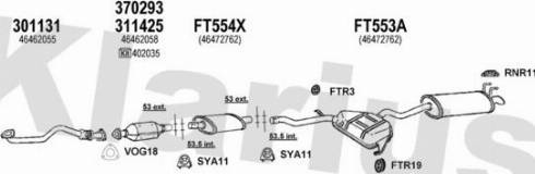 Klarius 331024U - Система випуску ОГ autocars.com.ua