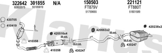 Klarius 331032E - Система выпуска ОГ avtokuzovplus.com.ua