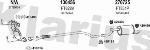 Klarius 331112E - Система випуску ОГ autocars.com.ua