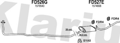 Klarius 360008U - Система випуску ОГ autocars.com.ua