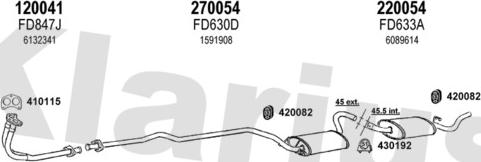 Klarius 360061E - Система випуску ОГ autocars.com.ua