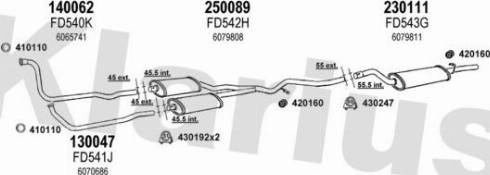 Klarius 360153E - Система випуску ОГ autocars.com.ua