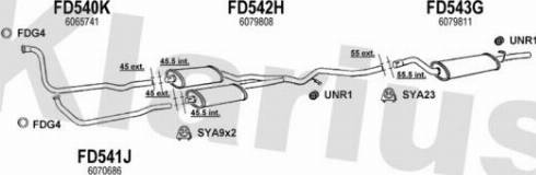 Klarius 360153U - Система випуску ОГ autocars.com.ua