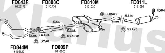 Klarius 360337U - Система випуску ОГ autocars.com.ua