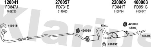 Klarius 360515E - Система випуску ОГ autocars.com.ua