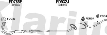 Klarius 360518U - Система випуску ОГ autocars.com.ua