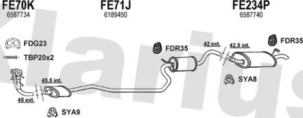 Klarius 360688U - Система випуску ОГ autocars.com.ua