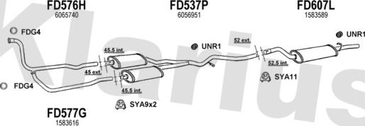Klarius 361036U - Система випуску ОГ autocars.com.ua