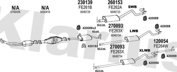Klarius 361080E - Система випуску ОГ autocars.com.ua