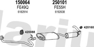 Klarius 361087E - Система випуску ОГ autocars.com.ua