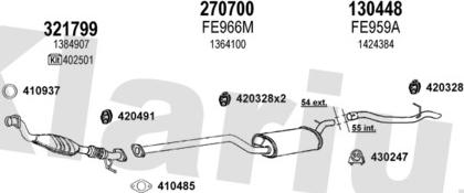 Klarius 361739E - Система випуску ОГ autocars.com.ua