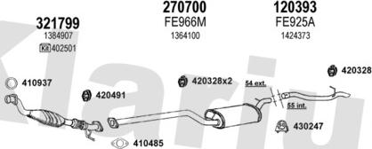 Klarius 361741E - Система випуску ОГ autocars.com.ua