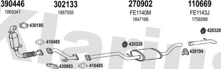 Klarius 362206E - Система выпуска ОГ avtokuzovplus.com.ua