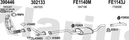 Klarius 362206U - Система випуску ОГ autocars.com.ua