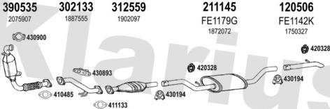 Klarius 362242E - Система випуску ОГ autocars.com.ua