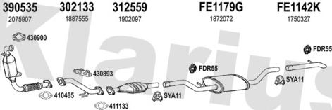 Klarius 362242U - Система випуску ОГ autocars.com.ua