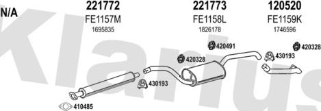 Klarius 362249E - Система випуску ОГ autocars.com.ua