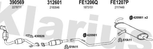 Klarius 362277U - Система выпуска ОГ avtokuzovplus.com.ua