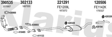 Klarius 362282E - Система випуску ОГ autocars.com.ua