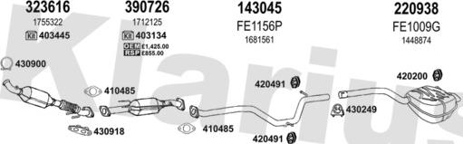 Klarius 362371E - Система випуску ОГ autocars.com.ua