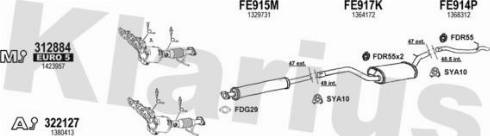 Klarius 362446U - Система випуску ОГ autocars.com.ua