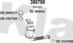 Klarius 362483U - Система випуску ОГ autocars.com.ua