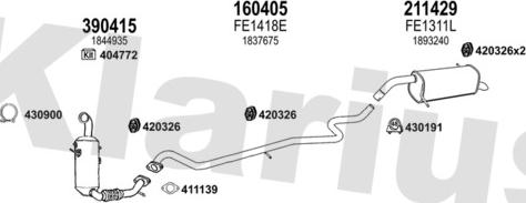 Klarius 362502E - Система випуску ОГ autocars.com.ua