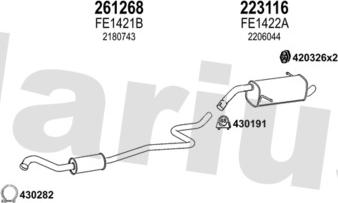 Klarius 362507E - Система випуску ОГ autocars.com.ua