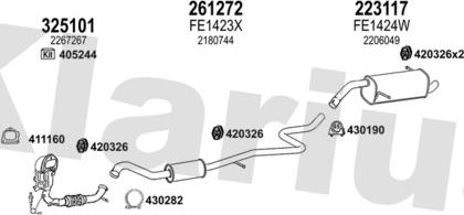 Klarius 362508E - Система випуску ОГ autocars.com.ua