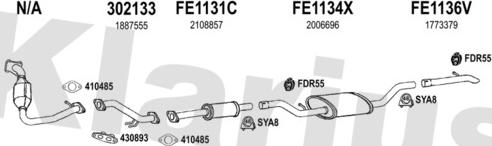 Klarius 362523U - Система випуску ОГ autocars.com.ua