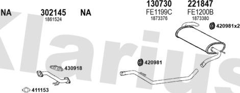 Klarius 362524E - Система випуску ОГ autocars.com.ua