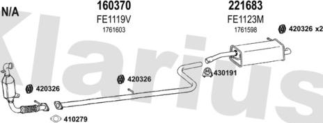 Klarius 362525E - Система випуску ОГ autocars.com.ua