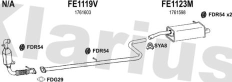 Klarius 362525U - Система випуску ОГ autocars.com.ua