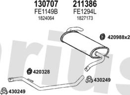 Klarius 362531E - Система выпуска ОГ avtokuzovplus.com.ua