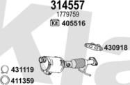 Klarius 362576E - Система выпуска ОГ avtokuzovplus.com.ua