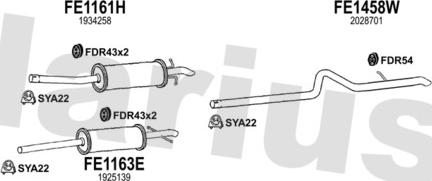 Klarius 362583U - Система випуску ОГ autocars.com.ua