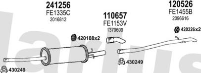Klarius 362585E - Система випуску ОГ autocars.com.ua
