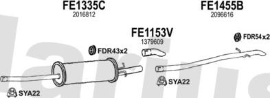 Klarius 362585U - Система випуску ОГ autocars.com.ua