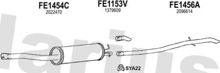 Klarius 362589U - Система випуску ОГ autocars.com.ua