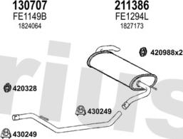 Klarius 362685E - Система випуску ОГ autocars.com.ua