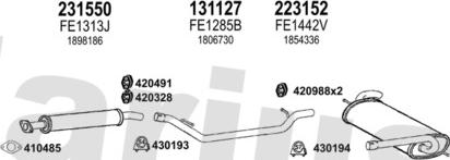 Klarius 362688E - Система випуску ОГ autocars.com.ua