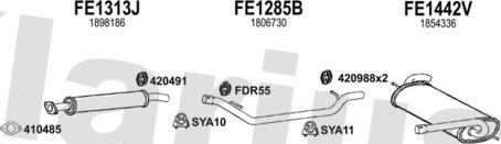 Klarius 362688U - Система випуску ОГ autocars.com.ua