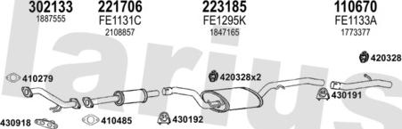 Klarius 362692E - Система випуску ОГ autocars.com.ua