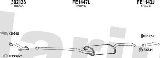 Klarius 362966U - Система випуску ОГ autocars.com.ua