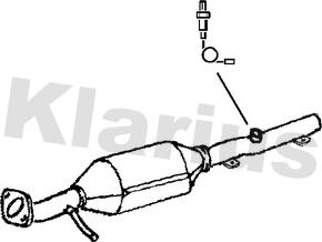 Klarius 370375 - Каталізатор autocars.com.ua