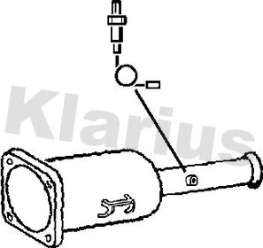 Klarius 390122 - Сажевый / частичный фильтр, система выхлопа ОГ avtokuzovplus.com.ua