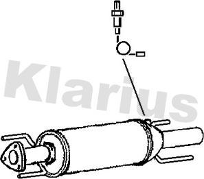 Klarius 390157 - Сажевый / частичный фильтр, система выхлопа ОГ avtokuzovplus.com.ua