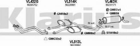 Klarius 390313U - Система випуску ОГ autocars.com.ua