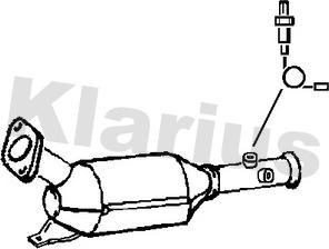 Klarius 399071 - сажі / частковий фільтр, система вихлопу ОГ autocars.com.ua