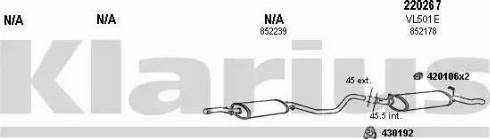 Klarius 390390E - Система випуску ОГ autocars.com.ua